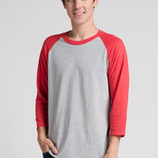 Unisex Premium Blend Combed Ring Spun 3/4 Sleeve Raglan