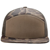 Printed Seven-Panel Trucker Cap