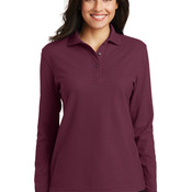 Ladies Silk Touch Long Sleeve Polo