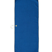 Large Microfiber Waffle Golf Towel Brass Grommet & Hook